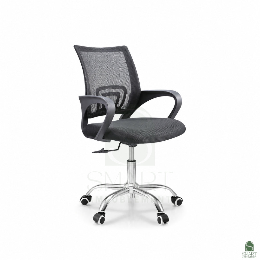 AVERON - Chaise de Bureau Noir