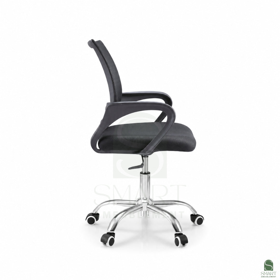 AVERON - Chaise de Bureau Noir